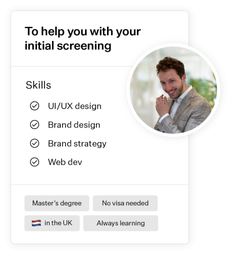 Lars's skills and pic